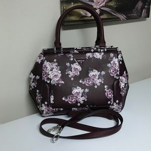 NWOT Guess Schultz floral satchel